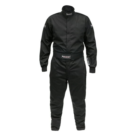 Allstar Performance Racing Suit SFI 3.2A/1 3XL, Fire Retardant Cotton Black Motorcycle Jacket