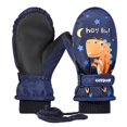 thumbnail image 5 of Guantes de esquí para niños, de invierno, de terciopelo grueso, fríos, cálidos, para jugar en la nieve, impermeables, antideslizantes, bonitos guantes de dibujos animados, 5 of 5