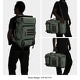 thumbnail image 2 of Mochila de viaje WITZMAN Carry on para hombre, bolsa de lona de nailon, 2 of 9