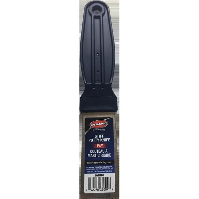 Dynamic DYN180 DIY 1.25 in. Stiff Putty Knife with Carbon Steel Blade