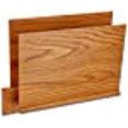 thumbnail image 3 of Wooden Mallet Open End Chart Holder with Square Bracket in Medium Oak, 3 of 3