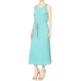 thumbnail image 2 of Feinuhan Summer Womens Casual Sleeveless Knit Maxi Tank Top With Side Pockets Long Dress, 2 of 6