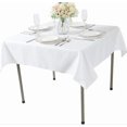 thumbnail image 2 of White Tabletop - 52" X 52", Spun Polyester - Durable & Easy-Clean, 2 of 2