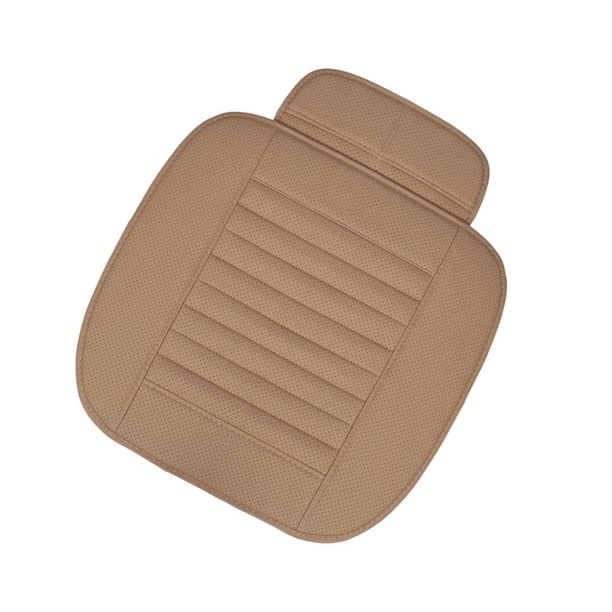 Riwesomey Cojín de asiento de coche de cuero PU Cojín de asiento de coche delantero Protectores de asiento de coche universales antideslizantes para Ventana automotriz No.7