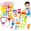 30 Pieces Pretend Doctor Play Set with Stethoscope and Medical Doctors Equipment Educational Toys - Color Random