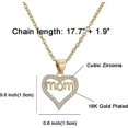 thumbnail image 2 of Collar chapado en oro de 18 k Yashi para mujer con circonitas cúbicas ajustable Regalos para madres, 2 of 5