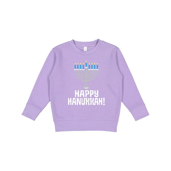 Inktastic Happy Hanukkah Menorah Toddler Sweatshirt