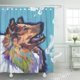 thumbnail image 1 of ABPHQTO Colorful Dog Rough Collie Pop on Painting Portrait Bright Cortina de ducha 150x180 cm, 1 of 1