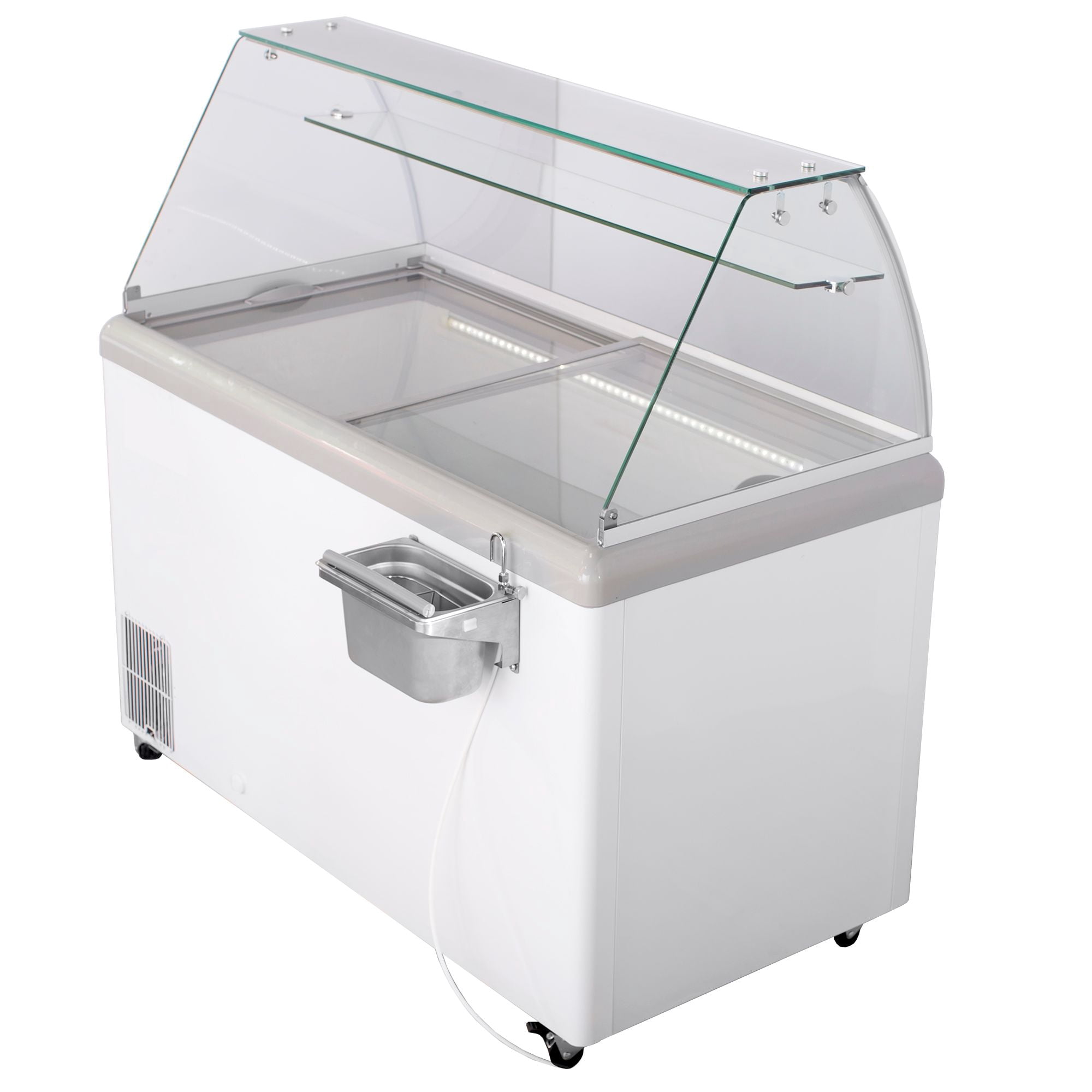 Edgecraft Maxx Cold Commercial Ice Cream Dipping Cabinet, 13.8 Cu. Ft., White
