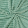 thumbnail image 4 of Flxxie Ultra Soft Warm Cozy Flannel Fluffy Fuzzy Toddler Blanket, Striped Design Baby Plush Blanket for Boys or Girls, 30" x 40", Mint, 4 of 5