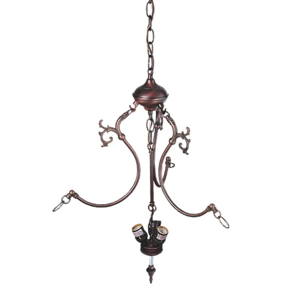Mahogany Bronze 3 LT Inverted Pendant Hardware