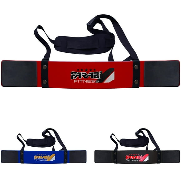 Farabi Brassards de Musculation Entraînement Physique Isolateur de Biceps Support de Gym (Rouge)