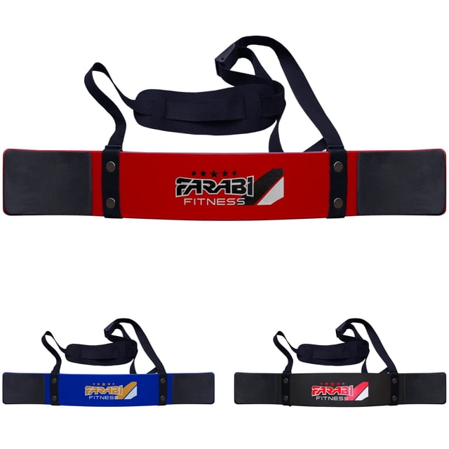 Farabi Brassards de Musculation Entraînement Physique Isolateur de Biceps Support de Gym (Rouge)