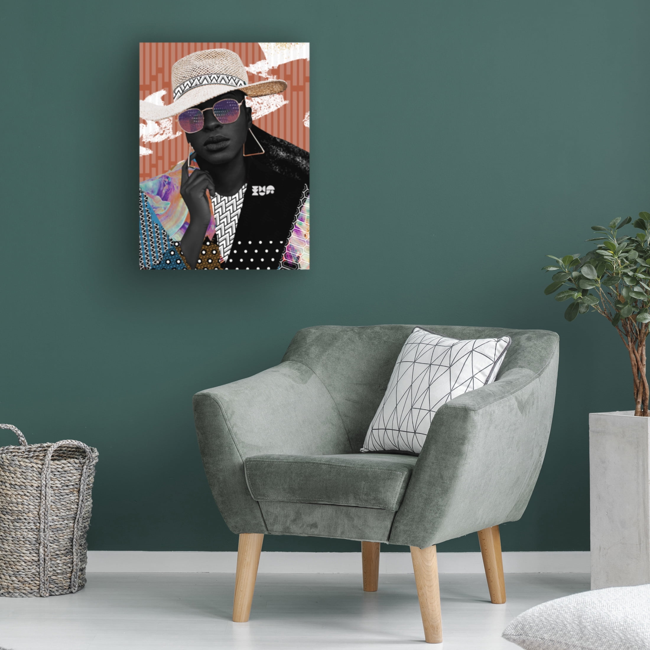 Canvas Wall Art - NUMA Art 'Ovoni' Wall Art for Living Room, Bedroom, or Office Décor by Trademark Fine Art - 24 x 32 Inches