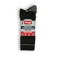 thumbnail image 3 of Wrangler Comfort Compression Crew Socks for Men, Size 6-12, White/Gray/Black, 3 Pairs, 3 of 10