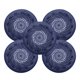 thumbnail image 1 of Uxcell 5packs Shower Drain Hair Catcher Round Drain Strainer for Shower, Blue, 1 of 5