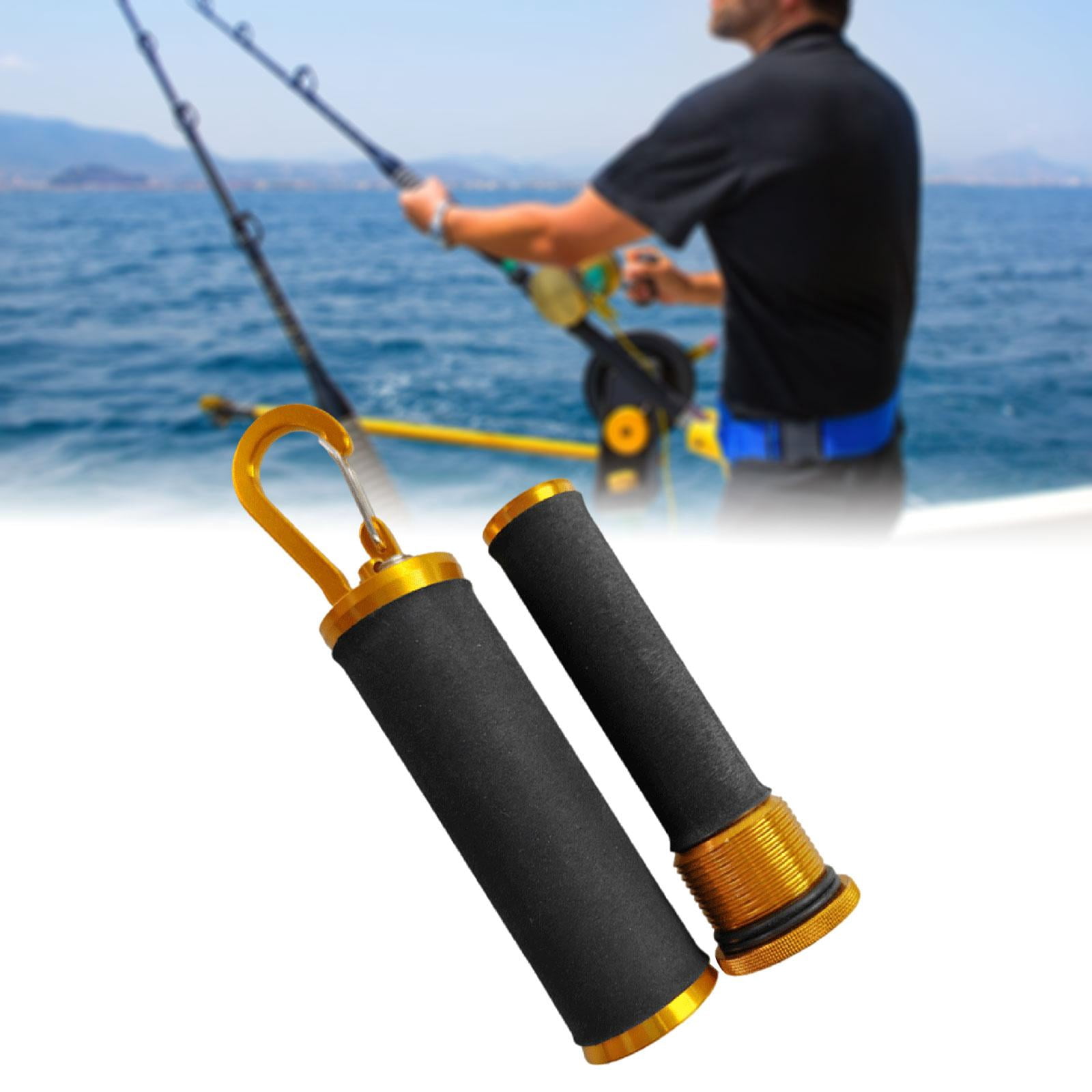 simhoa Fishing Knot Puller Tension Line Dragger Non Slip Handle Portable Stable Fishing Knot Assist Tool with Hanging Hook for River Double Rod