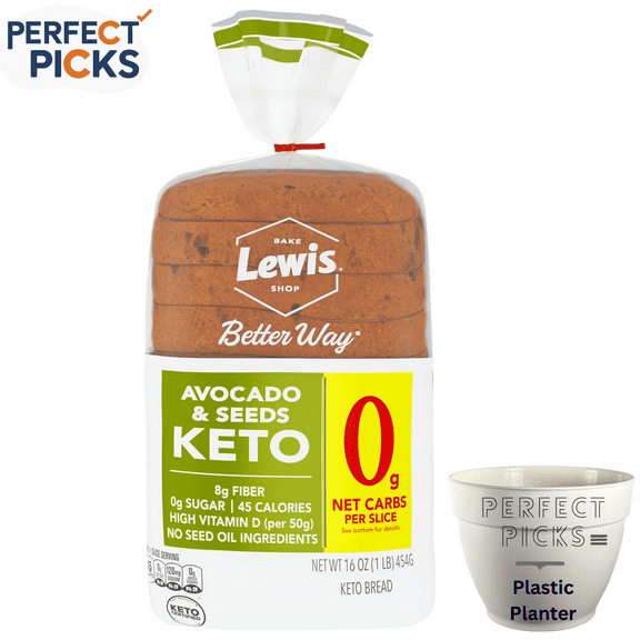 Lewis Bake Shop Better Way Avocado & Seeds Keto Bread, 16 oz