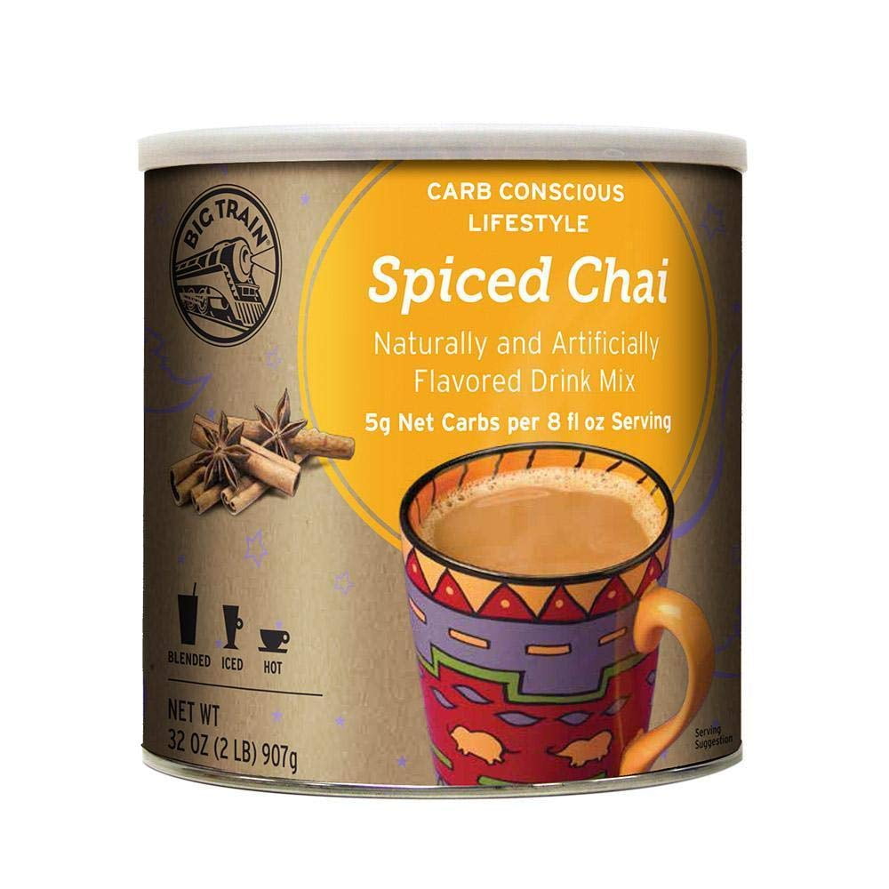 Big Train Carb Conscious Drink Mix Spiced Chai 2 Lb (1 Count) Low Carb