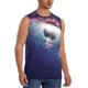 thumbnail image 2 of Fotbe Planets Stars And Galaxies Men's Camiseta sin Mangas Estampada para Hombres, Playera Casual para Gimnasio, Entrenamiento, Playa-X-Large, 2 of 7