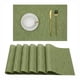 thumbnail image 1 of Manteles individuales resistentes al calor para mesa de comedor, juego de 6 manteles de vinilo antideslizantes de secado rápido, decoración moderna para proteger mesas de madera, mármol y vidrio de, 1 of 6