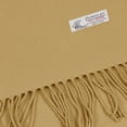 thumbnail image 3 of TZ Promise Men Women's Mustard Scarves Solid Plain Classic Soft Long for Winter Warm, 3 of 4