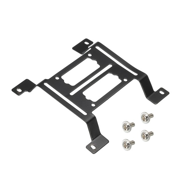 Unique Bargains Water Cooling Pump Radiator Support, Arched Water Pump Bracket 116×115×1.4mm Black