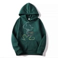 thumbnail image 3 of Mickey Mouse Line Pop Unisex Hoodie Cartoon Fashion Couple Oversized Sweatshirt Tops Spring Autumn Pullover, 3 of 6
