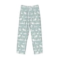 thumbnail image 2 of Vsdgher White Swan Print Mens Pajama Pants Sleep & Lounge Pants, PJ Bottoms With elastic waistb and Pockets, 2 of 5
