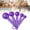 Purple, variant on 5PCS Measuring Cup and Spoon Set, Purple Plastic Nesting Baking Tool Kit, Ergonomic Handle Measuring Spoons & Cups for Home Kitchen, Dessert Shops, Accurate Liquid & Powder Measurements