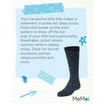 thumbnail image 7 of MeMoi Polka Dot Cotton Blend Dress Socks - Boys - Male, 6-7, Navy, 7 of 7