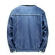 thumbnail image 4 of Chaquetas de Mezclilla Prendas de Vestir Para Hombres Chaqueta de Mezclilla Gruesa Sólida Informal Más Chaqueta de Bolsillo de Abrigo de Forro Polar Odeerbi ODB-4, 4 of 9