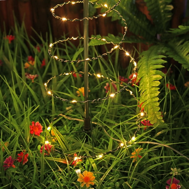 Lámpara Creative Solar Christmas Tree Lights PVC impermeable para la decoración de la fiesta de vacaciones en el hogar JShteea Para estrenar