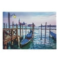 thumbnail image 1 of Venice Cutting Board, Dreamy Evening View of Famous Italian City Architecture Water and Gondolas, Decorative Tempered Glass Cutting and Serving Board, Large Size, Lilac Blue Brown, by Ambesonne, 1 of 1