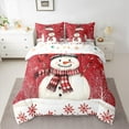 thumbnail image 3 of Castle Fairy Teenagers Christmas Snowman 7-Piece Twin Bedding Sets,Red Sparrows Bedding Comforter Set,Happy New Year Breathable Sheet Sets,Breathable Home Decor, 3 of 9