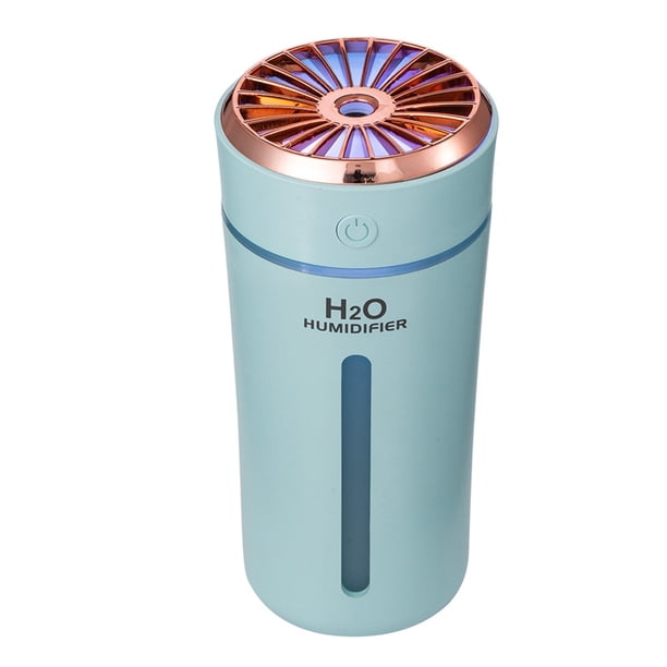 Bewildely Humidificador de 300ml, decoración de humidificación, difusor de aire, portátil, para casa, oficina, coche, generador de niebla de con Humidificadores Azul Bewildely HA064165-02
