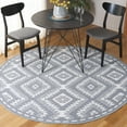 thumbnail image 2 of SAFAVIEH Prairie Ethelbert Geometric Area Rug, Blue/Grey, 6'7" x 6'7" Round, 2 of 10