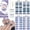 Blue, variant on DUKASOU Fall Nail Strips, 56 pcs Nail Polish Art Stickers Wraps，Semi Cured Gel Nail Strips Works with uv Light