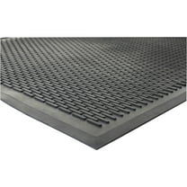 Genuine Joe Clean Step Scraper Floor Mats - Outside Entrance, Outdoor - 72" Length X 48" Width - Rubber - Black
