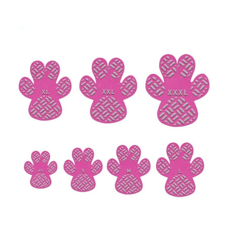 Paw Protection Anti-Slip Handle Prevents Your Dog from Slipping on Hardwood Floors Perfect for hot Roads Disposable self Adhesive Dog Shoes Boots Socks Replacement 4pcs