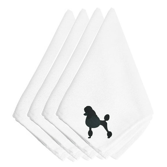 Poodle Embroidered Napkins Set of 4
