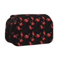 thumbnail image 1 of Disketp Flamingo Estuche de Lápices de Doble Capa con Tapa Abatible y Cremallera, Organizador Escolar para Adolescentes y Adultos, 1 of 7