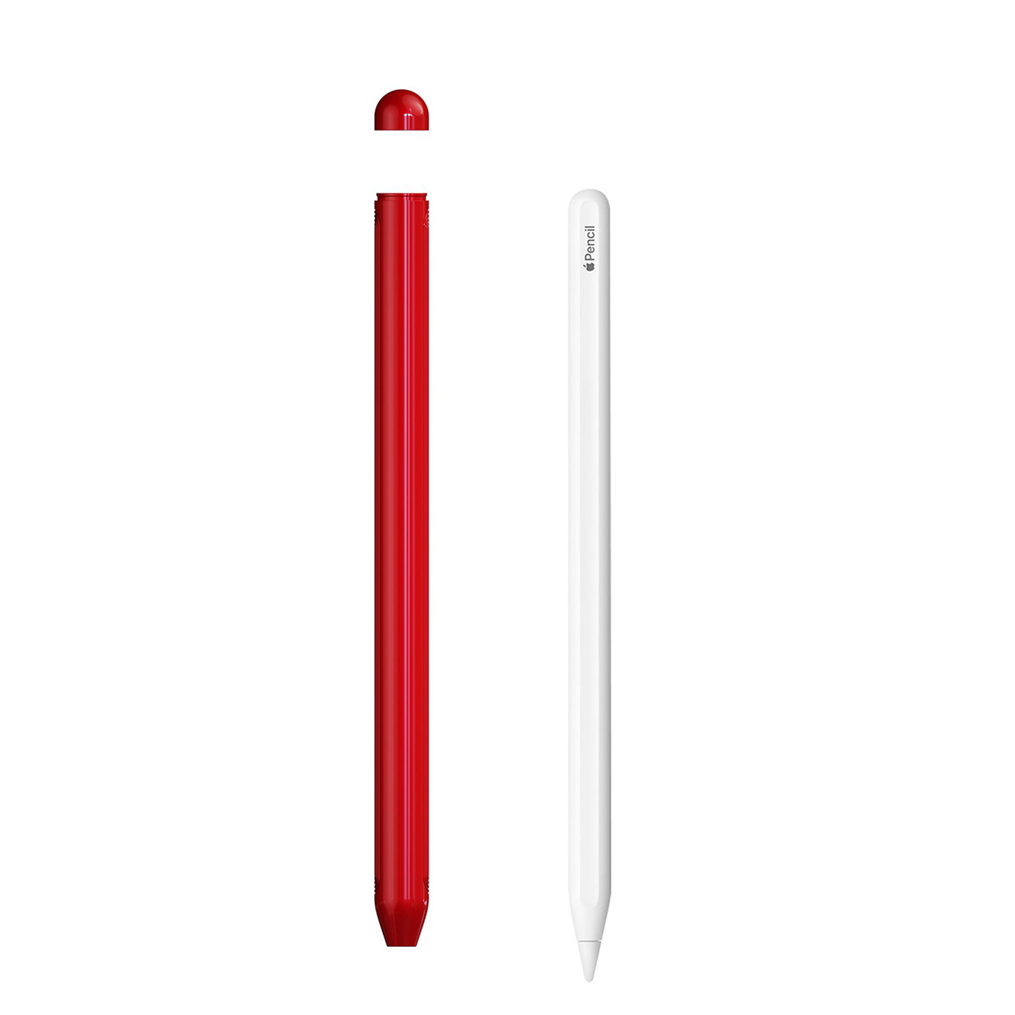 スマホアクセサリー その他 Dteck Case For Apple Pencil 2nd Generation, Lightweight Hard PC Holder  Sleeve Compatible with iPad Pencil 2nd Generation, Red