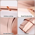 thumbnail image 6 of 1set 4 rolls Copper Flashing Copper sheet Roll 2x100cmx1mm Soft Foil Narrow Roll Strip Material for Crafts Making Decor Jewelry Electrical House Repairs Grounding Building Decoration, 6 of 6
