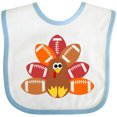 thumbnail image 3 of Inktastic Thanksgiving Cute Football Turkey Boys or Girls Baby Bib, 3 of 4
