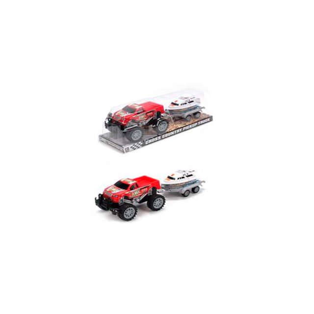 Camioneta Shogun Remolque Rojo