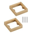 thumbnail image 4 of yotijay 2Pcs Single Socket Spacers Cable Box Heightening Pad for Home Bedroom Office golden, 4 of 9