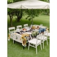 thumbnail image 4 of Outdoor Tablecloth with Umbrella Hole for Patio/Picnic/Party/Camping, Spring Dog Waterproof Table Cloth Rectangle Table Cover Washable, Sunflower Daisy Botanical Rustic (54"x 80"), 4 of 8