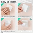 thumbnail image 4 of Cotton ball holder, cotton bud jars, dental floss holder, container, drawer, bathroom storage, cotton pads, organizer with clear lid, 4 of 5