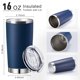 thumbnail image 2 of Vaso Sieral de acero inoxidable, 450 ml, 36 unidades, color azul marino, 2 of 7